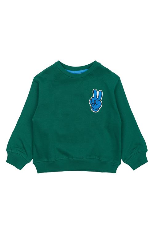 The New Siblings GOTS Phineas Sweatshirt Alpine Green  Alpine Green 104 cm  Grøn  104 cm  mand