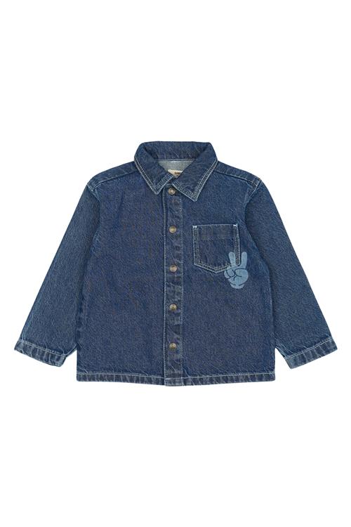 The New Siblings Parker Denim-overshirt Blue Denim  Blue Denim 92 cm  Blå  92 cm  mand