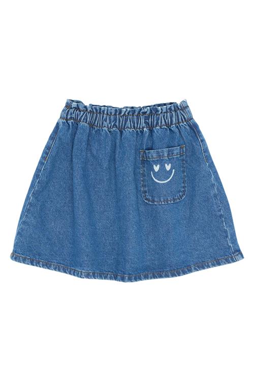 The New Purity Denim Nederdel Medium Blue Denim  Medium Blue Denim 3-4 Y  Blå  3-4 år  kvinde