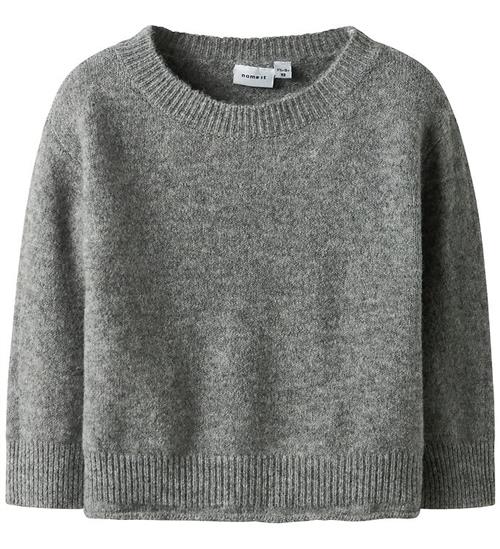 Name It Bluse - Strik - NmfOriane - Grey Melange