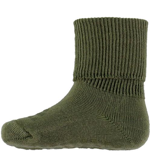 GoBabyGo Strømper - Bambus - Non-Slip Socks - Deep Lichen Green