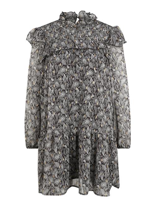 OBJECT Petite Kjole 'Violetta'  lysebrun / grå / sort