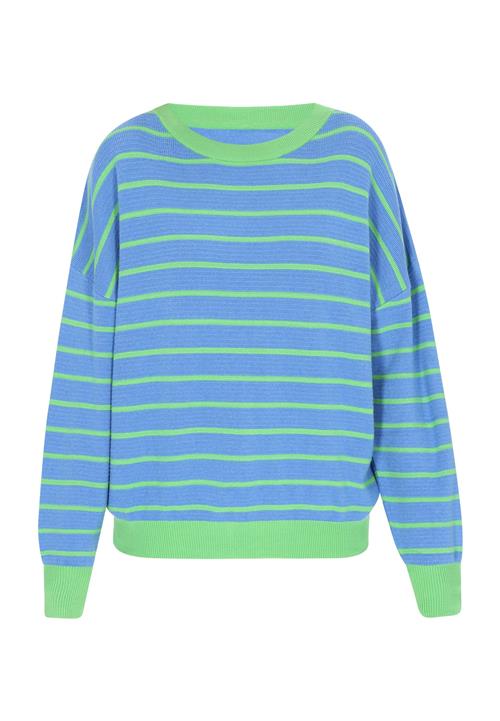 swirly Pullover  azur / lysegrøn