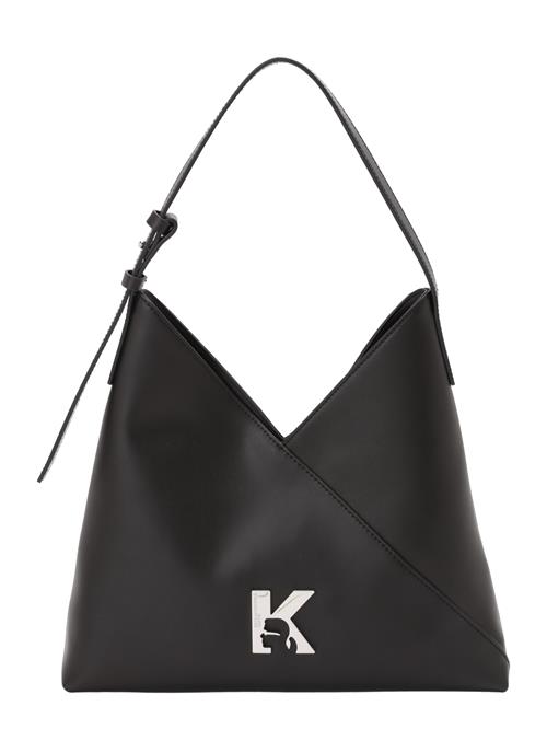 KARL LAGERFELD JEANS Skuldertaske 'GEO'  sort