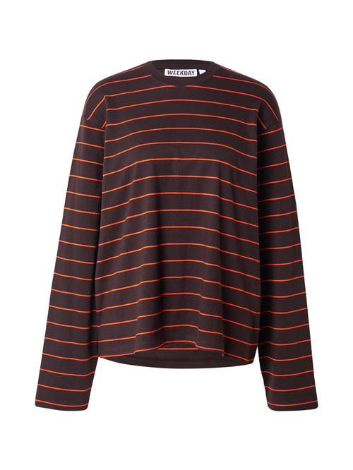 WEEKDAY Shirts 'Danya'  mørkebrun / hummer