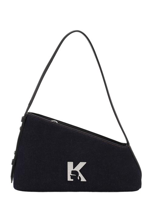 KARL LAGERFELD JEANS Skuldertaske  mørkeblå / hvid