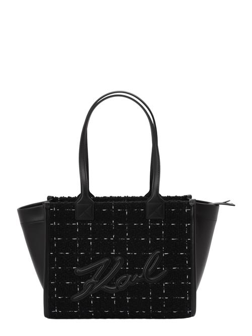 Karl Lagerfeld Skuldertaske 'SKUARE'  sort / hvid