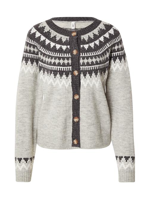 ONLY Cardigan  lysegrå / mørkegrå / hvid