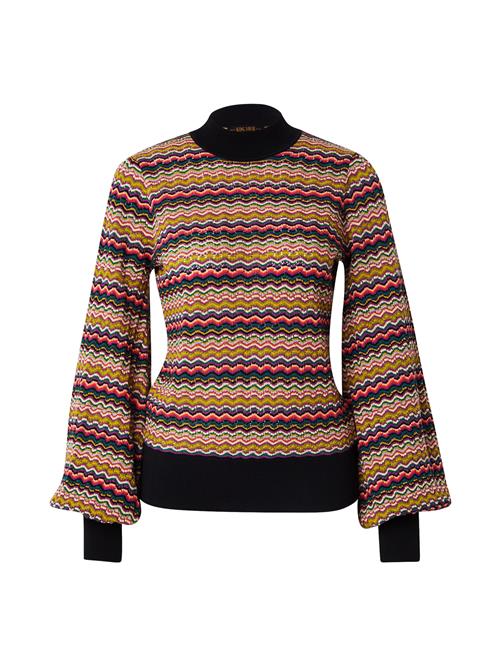 King Louie Pullover 'Maya Turtle'  beige / grøn / lilla / sort