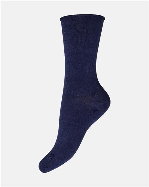 Ankelstrømper "Fine knit" | Bomuld | Blå