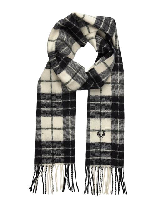 Lambswool Tartan Scarf Fred Perry Black