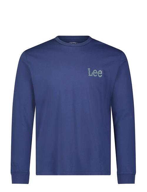 Ls Wobbly Logo Tee Lee Jeans Blue