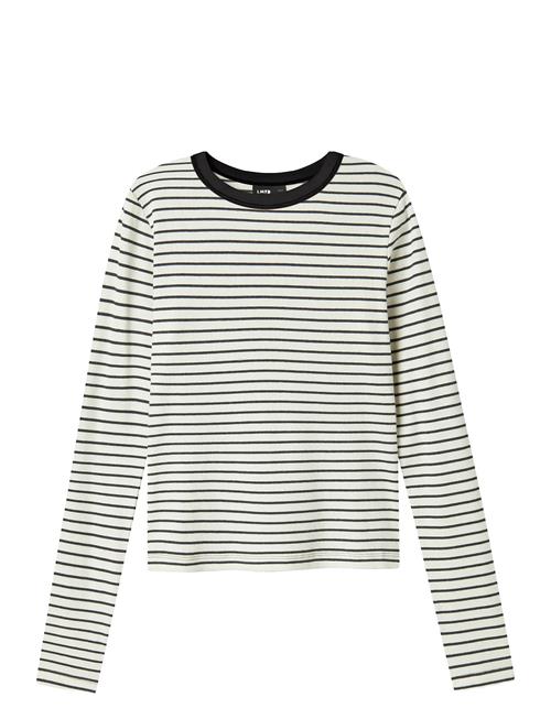 Nlfhinaja Ls Stripe Short S Top Noos LMTD White