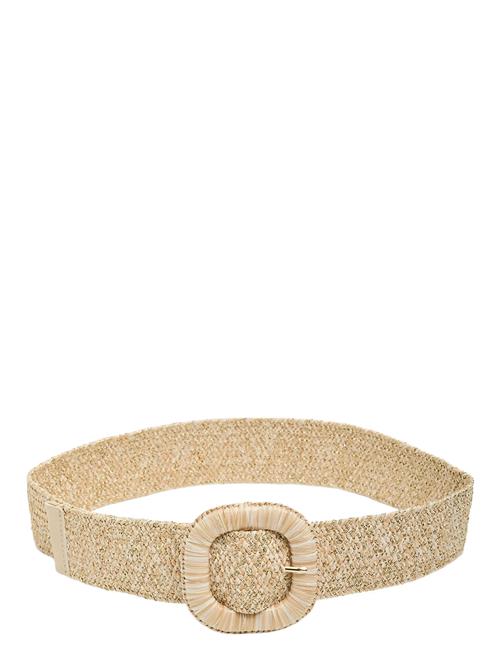 Pcvicki Elastic Waist Belt Pieces Cream