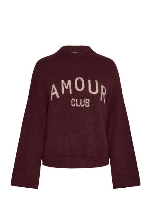 Amour Club Knit Noella Burgundy