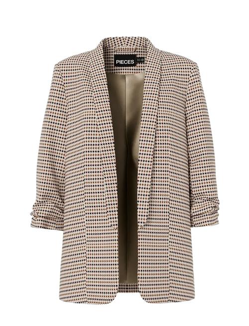 Pcbosella 3/4 Printed Blazer Noos Bc Pieces Beige
