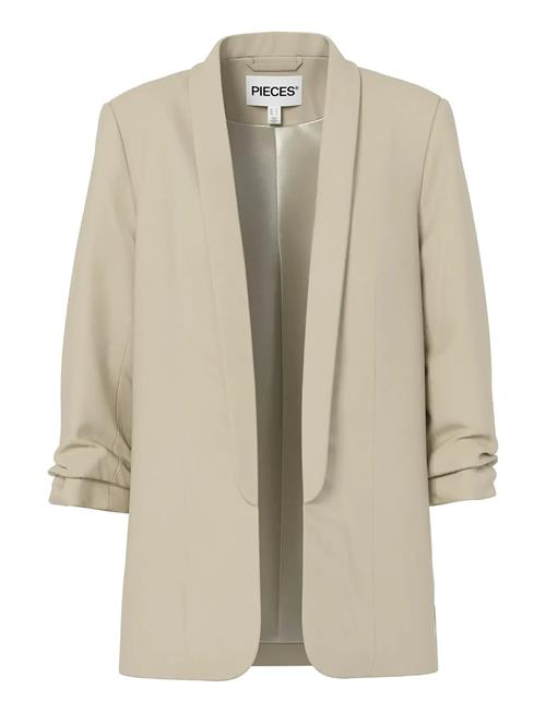 Pcbosella 3/4 Blazer Noos Bc Pieces Beige