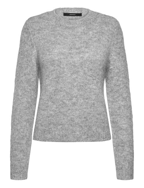 Vmnovah Ls O-Neck Pullover Ga Noos Vero Moda Grey