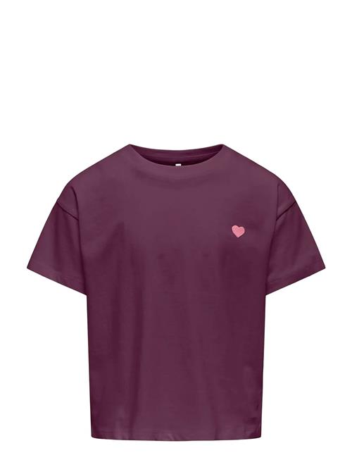 Kogmaiken Life Cropheart Ss Top Jrs Noos Kids Only Purple