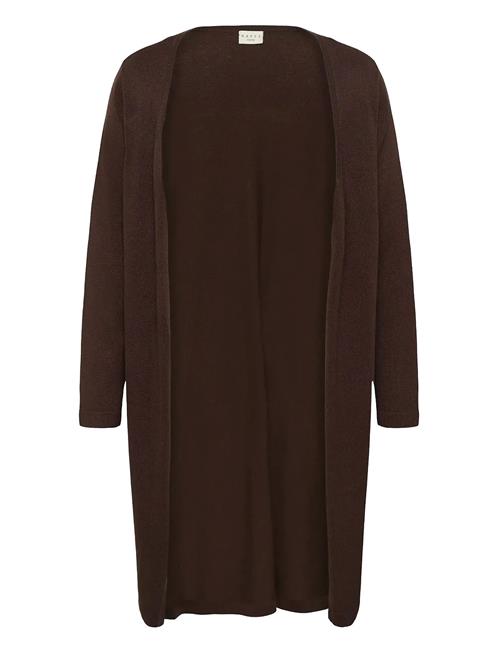 Kcfarsia Long Cardigan Kaffe Curve Brown