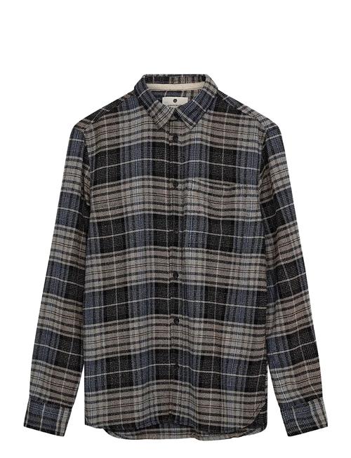 Akkonrad Structure Shirt Anerkjendt Navy