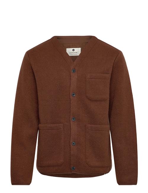 Aksigurd Boiled Wool Overshirt Anerkjendt Brown