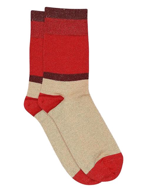Elisabeth Glitter Socks Mp Denmark Red