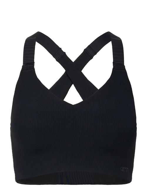 Ribbed Performance Support Bra Aim´n Black