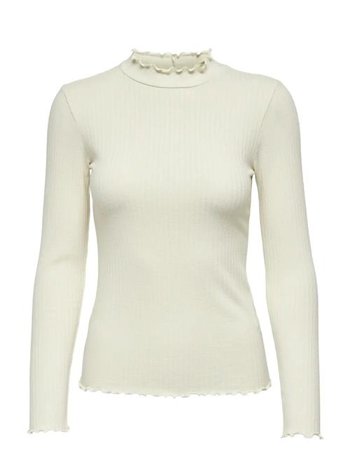 Jdyfransiska Life L/S Hi-Nck Top Jr Noos JDY White