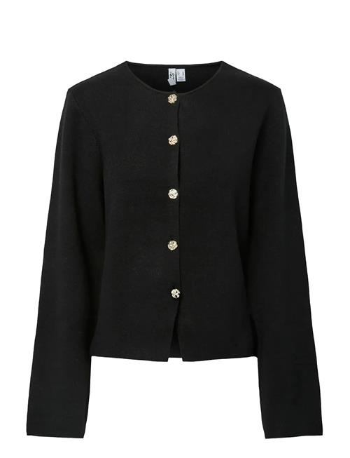 Pcfarie Ls O-Neck Split Knit D2D Fsy Pieces Black