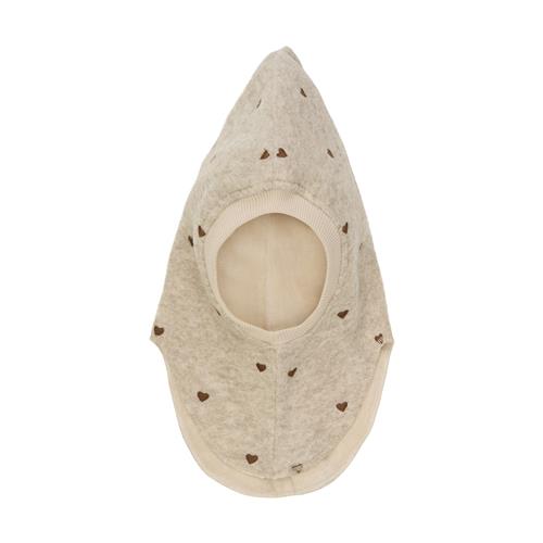 Huttelihut Balaclava I Uld Sand Melange  Sand Melange 50 cm  Beige  50 cm  unisex