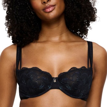 Triumph Bh Palina Moonlight Kiss Wired Bra Sort polyamid C 85 Dame