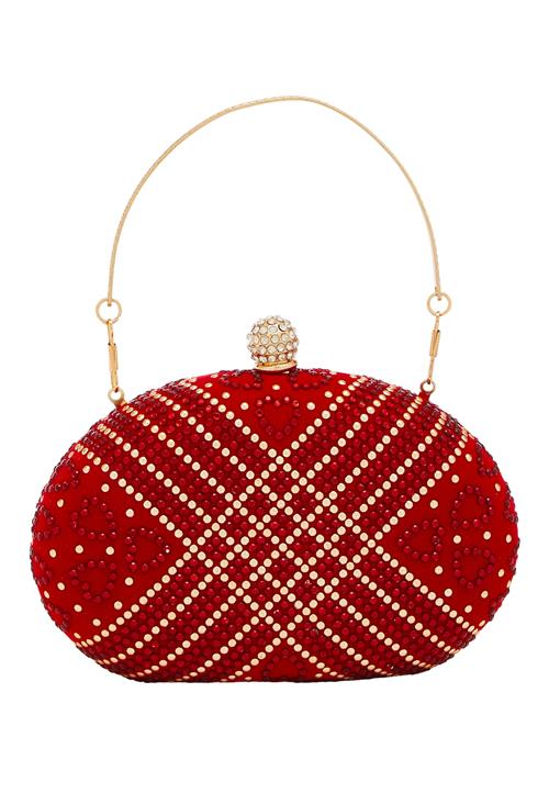 FELIPA Clutch  guld / rød