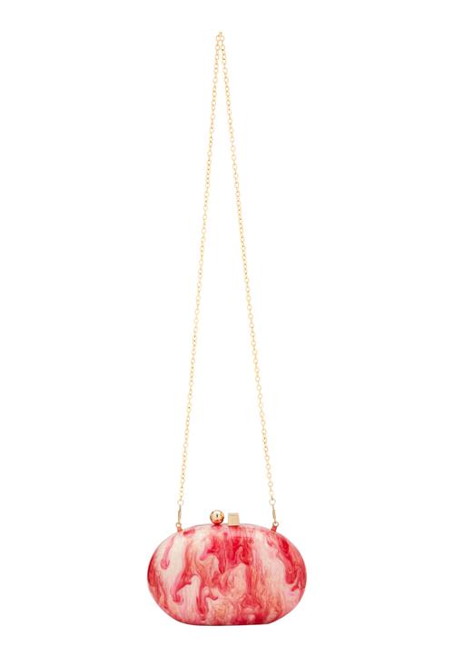 faina Clutch  beige / pink / rød