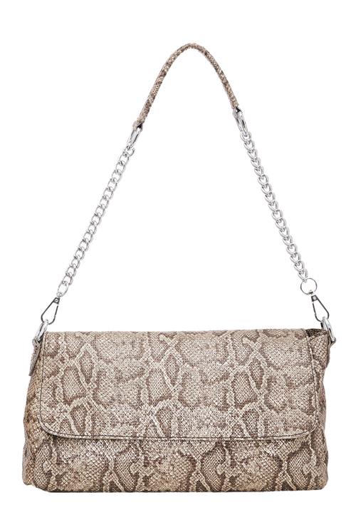 FELIPA Skuldertaske  lysebeige / choko / sølv
