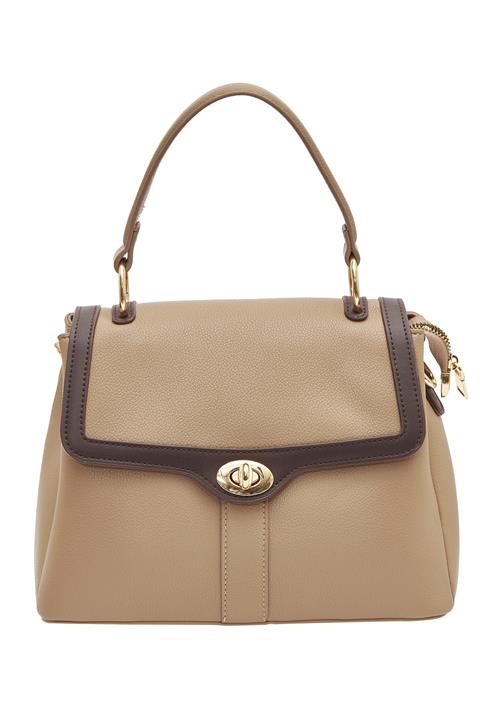 Usha Håndtaske  mørkebeige / brun / guld