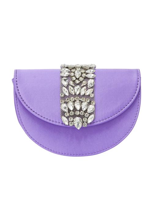 NAEMI Clutch  lilla / sølv / transparent