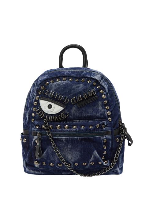 nelice Rygsæk  blue denim / sort / hvid