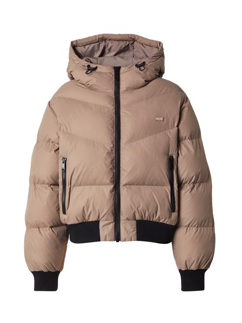 LEVI'S ® Overgangsjakke 'Noe Western Crop Puffer'  taupe / sort