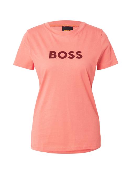 BOSS Orange Shirts 'Elogo 5'  bordeaux / pastelrød