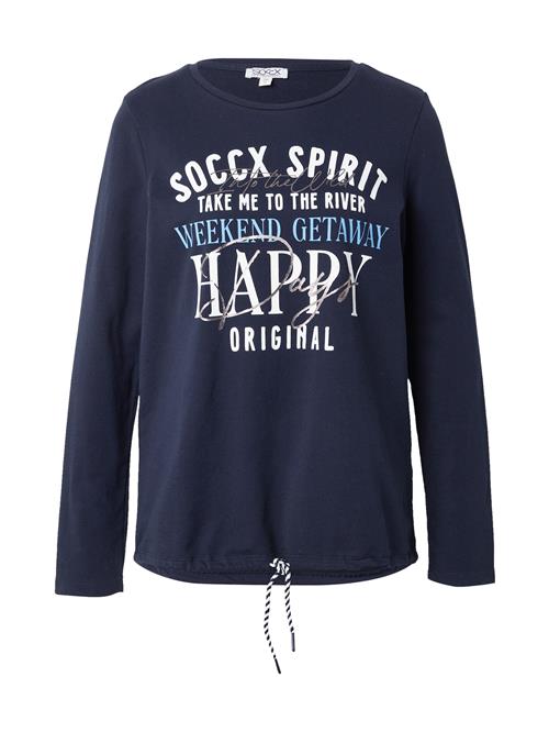 Se Soccx Sweatshirt  blå / natblå / hvid ved About You