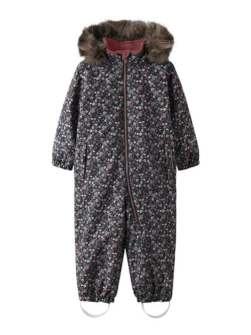 NAME IT Funktionsjakkesæt 'NMFSNOW10'  beige / safir / grøn / mørkerød