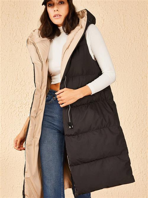 Bianco Lucci Vest  camel / sort