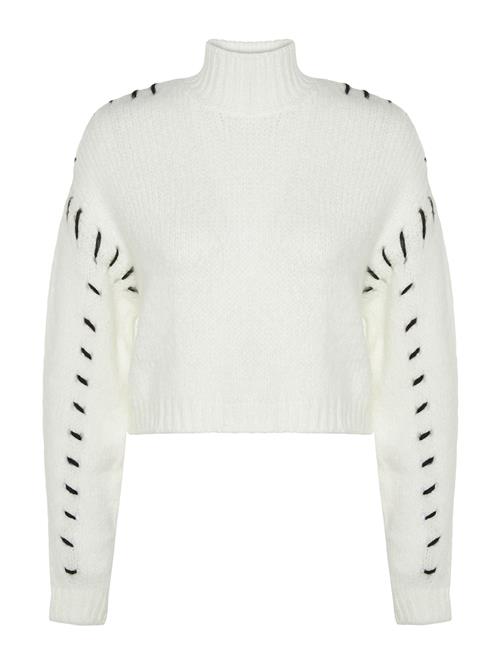 Trendyol Pullover  ecru / sort