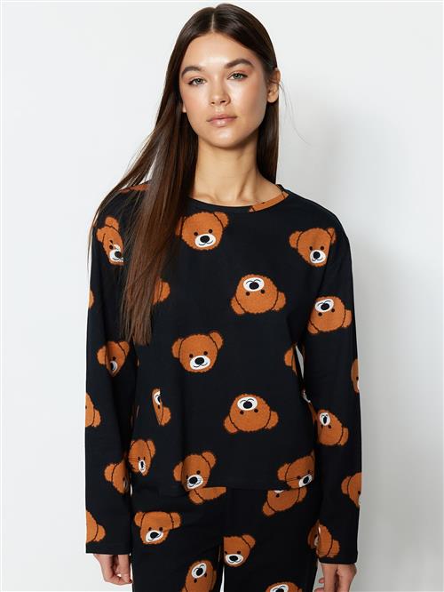 Trendyol Pyjamas  umbra / antracit / hvid