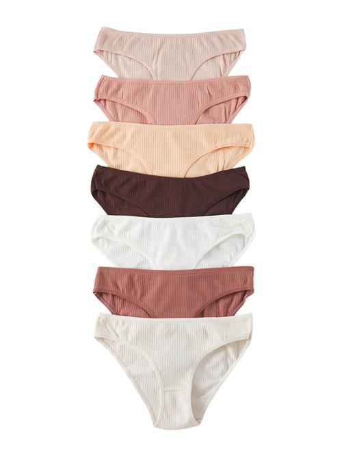 Trendyol Slip  mørkebrun / pastelorange / lyserød / eosin / gammelrosa / hvid / offwhite
