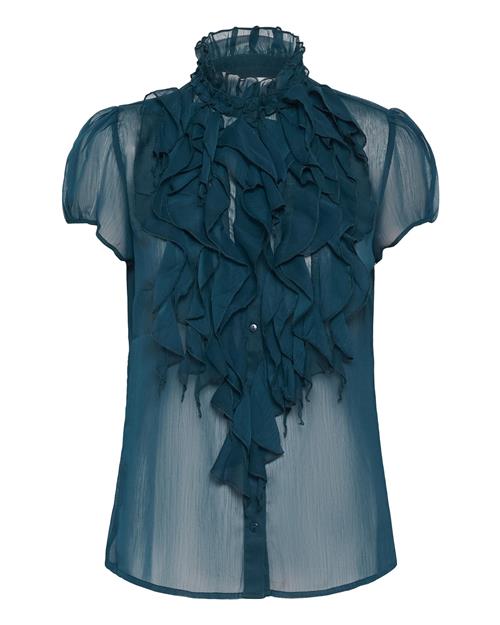 Se SAINT TROPEZ Bluse 'SZLilja'  petroleum ved About You