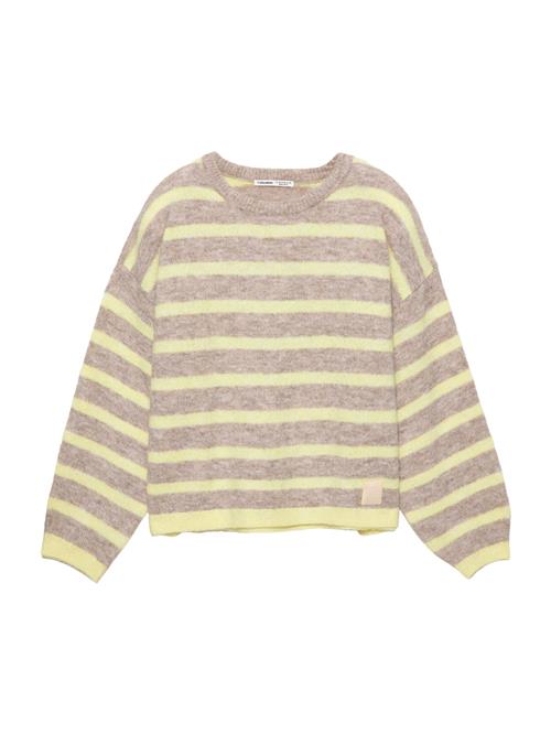 Pull&Bear Pullover  brun-meleret / citron