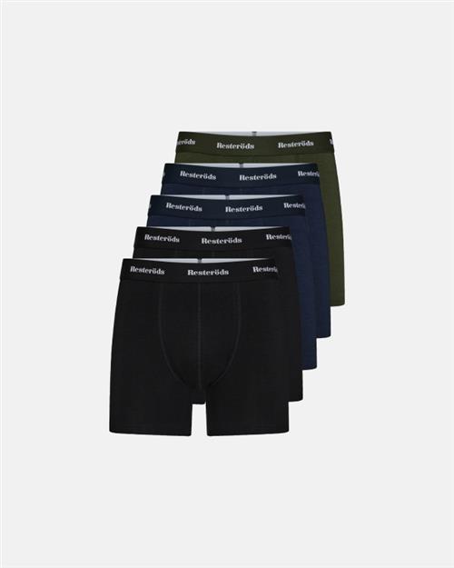 Tights ´Kalle´ 5-pak | Bambusviskose | Sort/navy/grøn