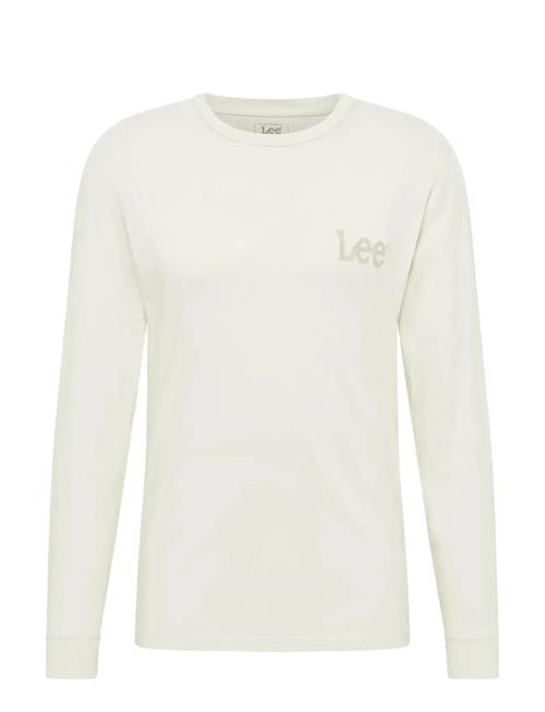 Ls Wobbly Logo Tee Lee Jeans Cream